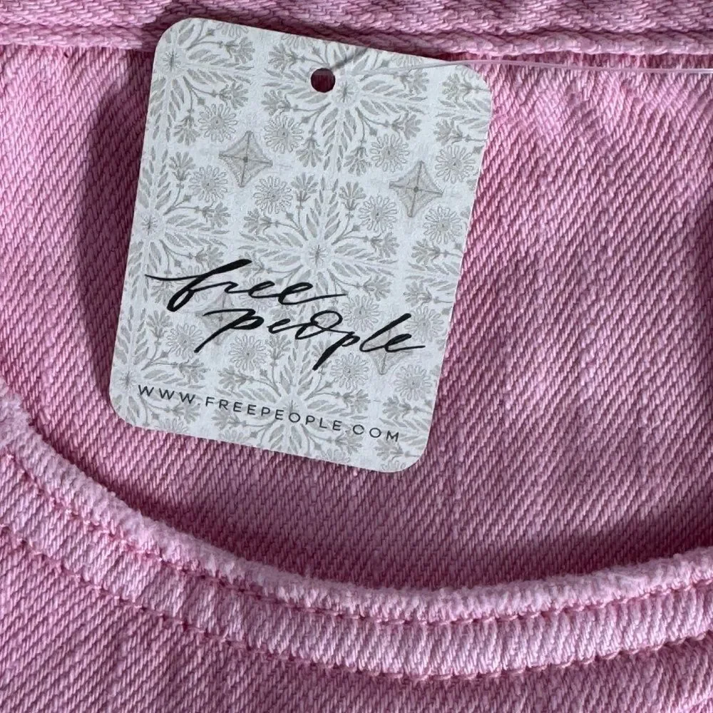 Free People We The Free NWT‎ Loving Good Vibrations Cutoff Shorts In Rosa Sz 32